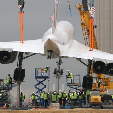 Pieds support pour exposition du Concorde à l’aéroport Roissy – Charles De Gaulles